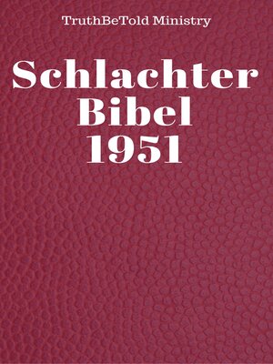 cover image of Schlachter Bibel 1951